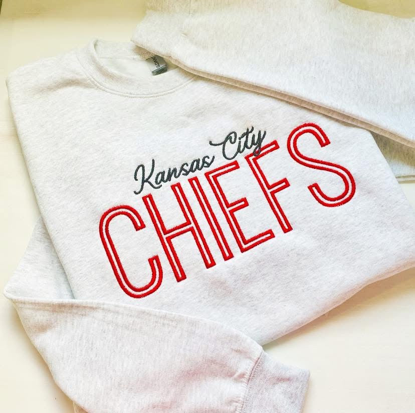 Embroidered Kansas City Chiefs Sweatshirt