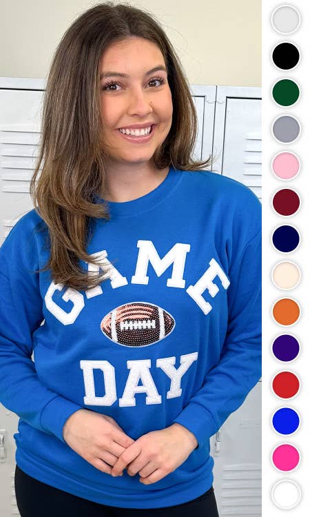 Game Day Sparkle Sweatshirt Red